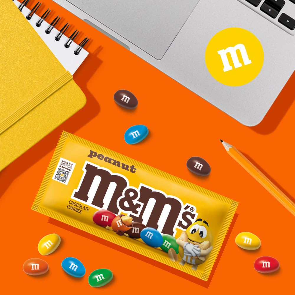 M&M'S detalle del empaque con instrucciones y fecha de caducidad visible