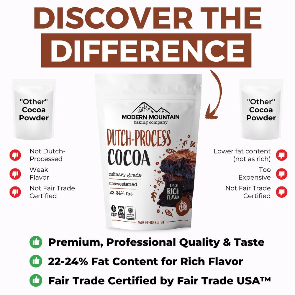 MODERN MOUNTAIN cacao en polvo en bol listo para incorporar en recetas
