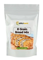 Molibake vista frontal del paquete mostrando mezcla natural y beneficios