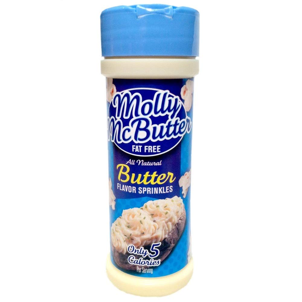 Molly McButter envase frontal mostrando el tamaño y fácil aplicación