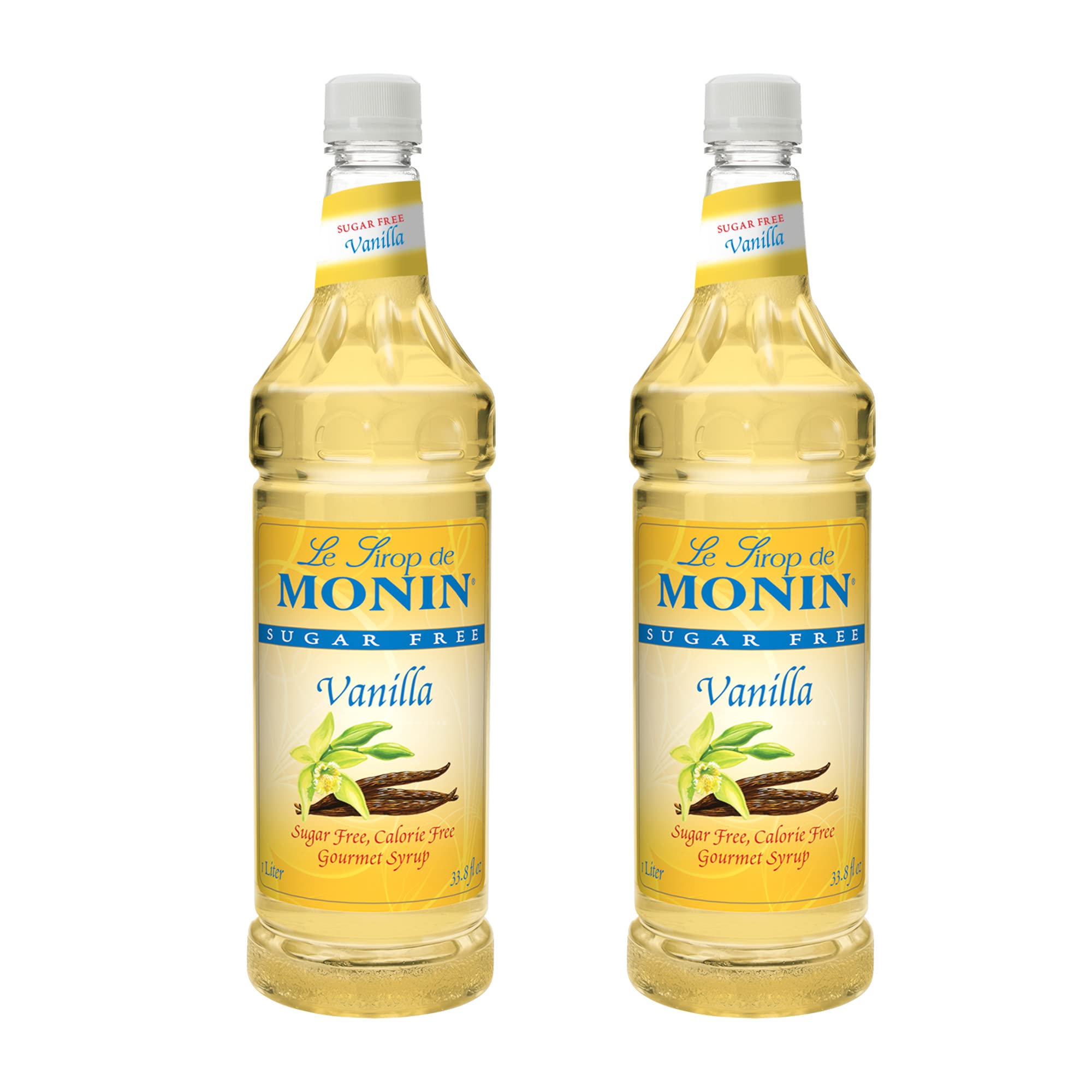 Monin envase frontal pack 2x1l mostrando la presentación y ahorro