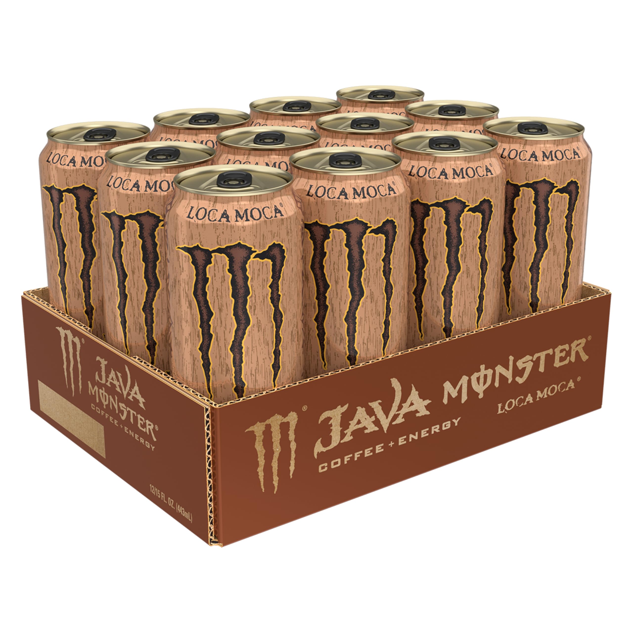 Monster Java Monster Loca Moca lata abierta lista para beber, conveniencia inmediata