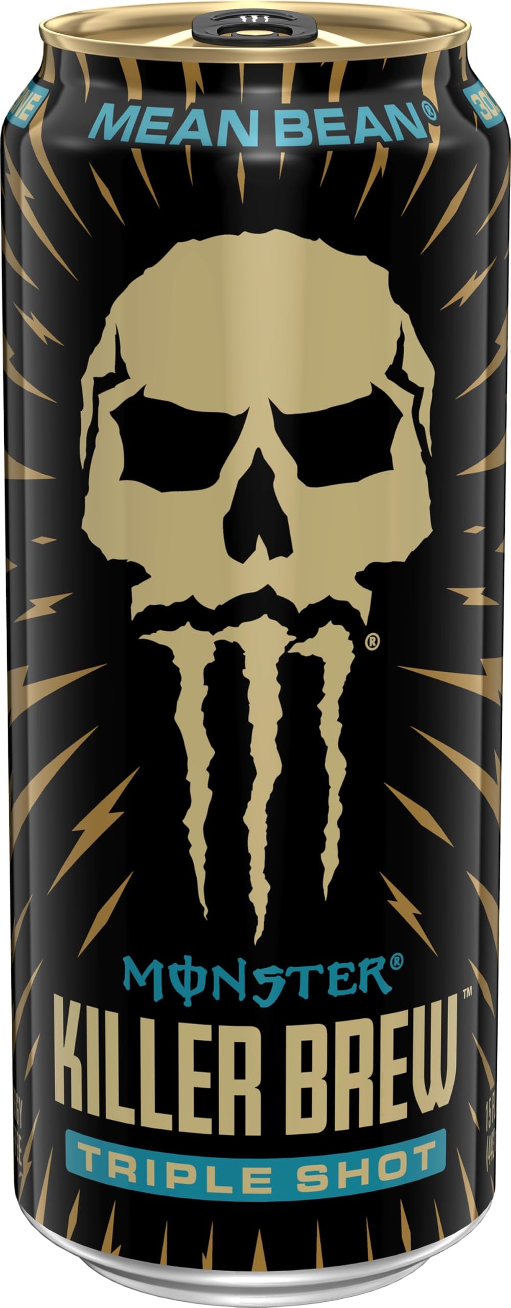Monster lata en mano demostrando tamaño práctico y consumo