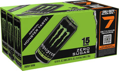 Monster lata en mano mostrando tamaño 16 oz práctico y efecto energizante inmediato