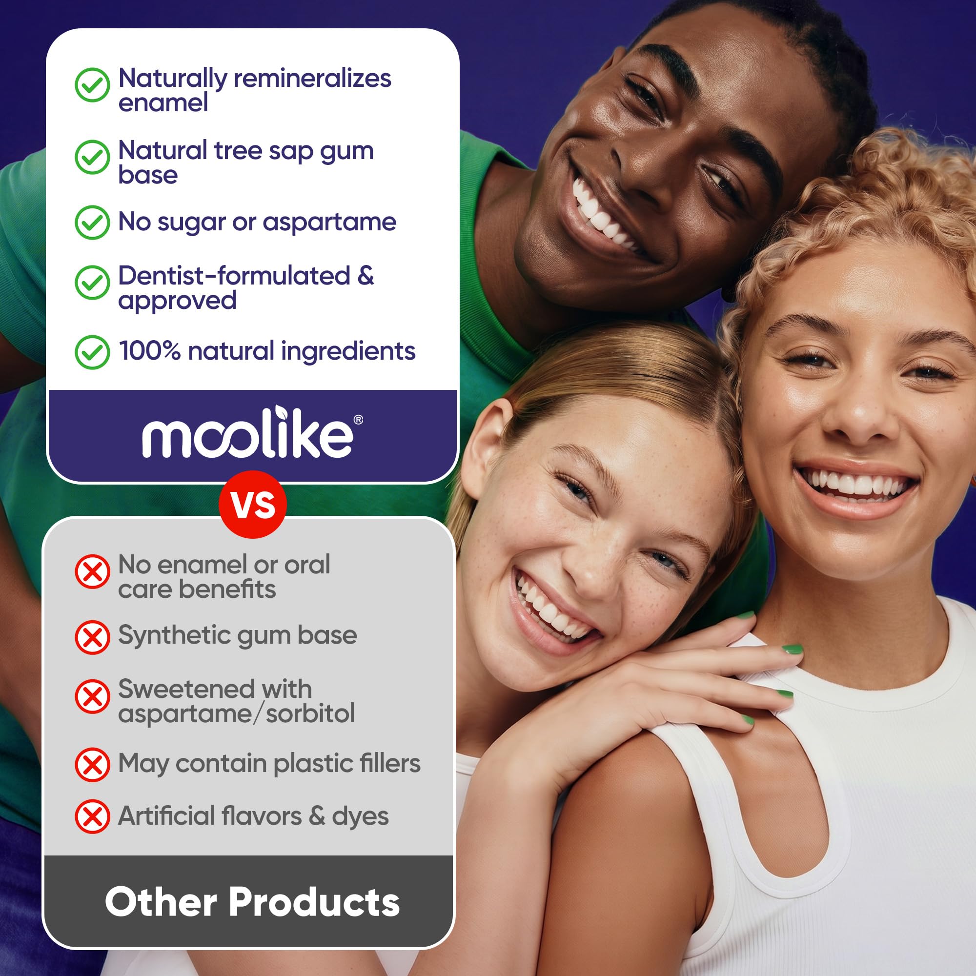 Moolike en bolso de viaje listos para uso en desplazamientos y cuidado bucal
