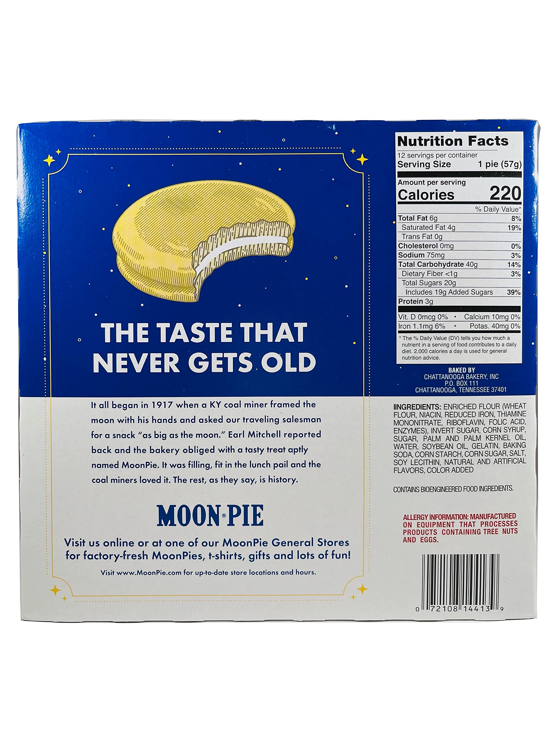 Moon Pie detalle malvavisco y galleta graham mostrando textura esponjosa