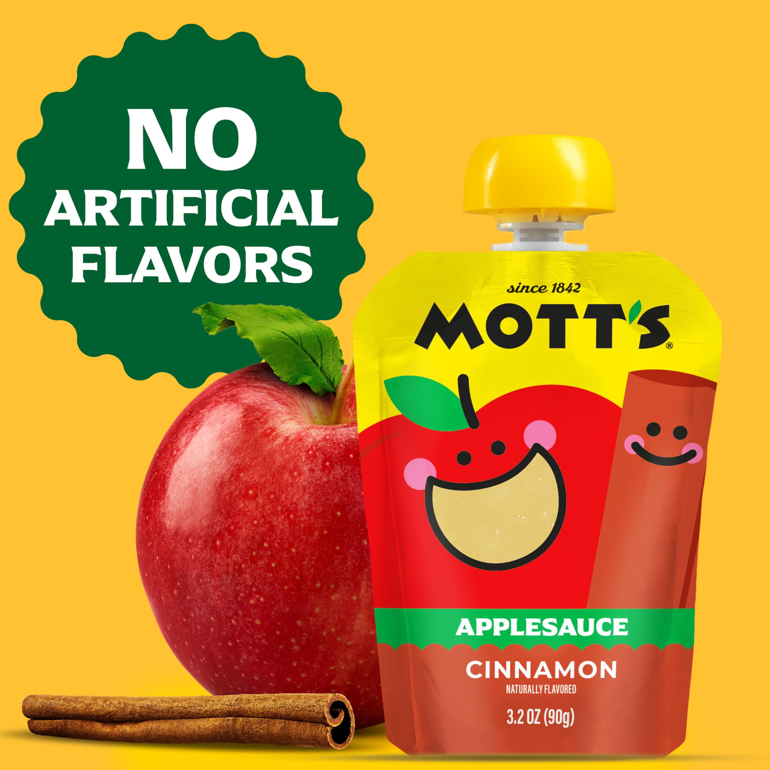 Mott's pouch en una mochila de excursión, snack listo y compacto