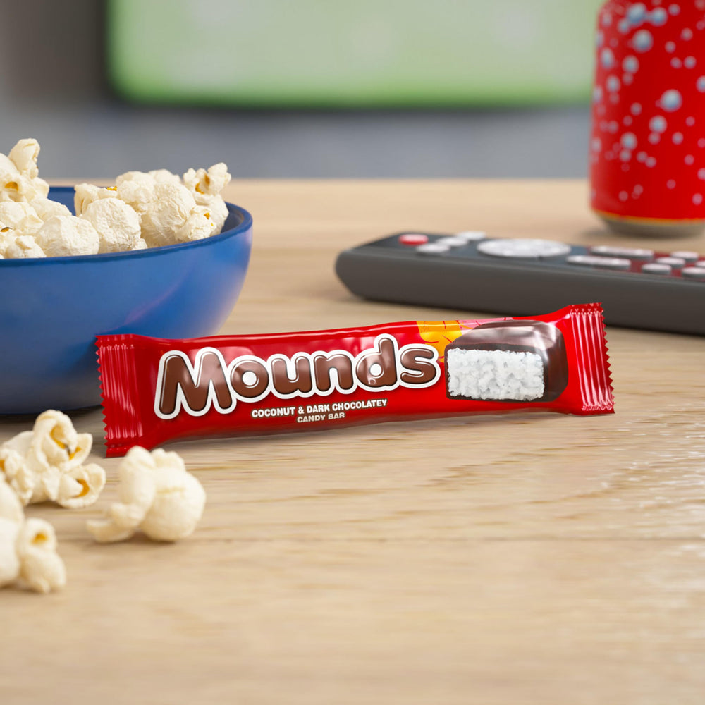 MOUNDS barra dentro de una lonchera ideal para meriendas escolares