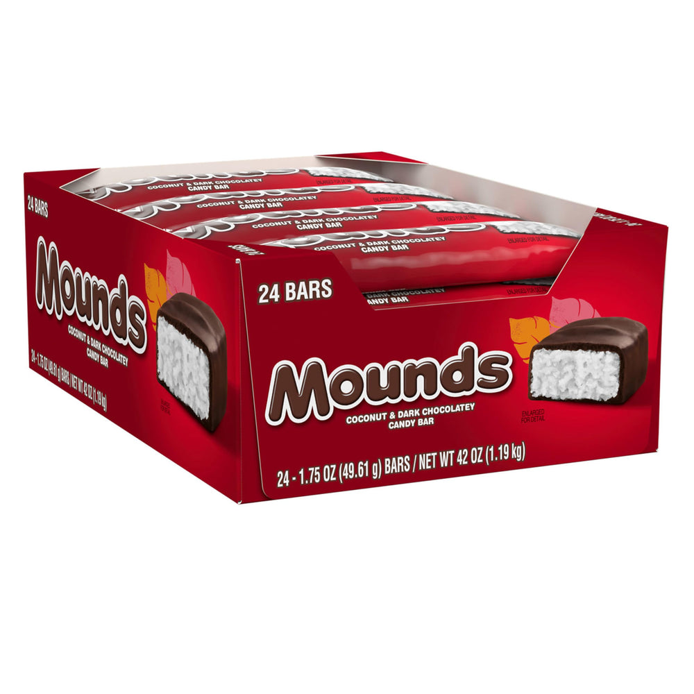 MOUNDS primer plano textura de coco jugoso y atractivo sabor tropical