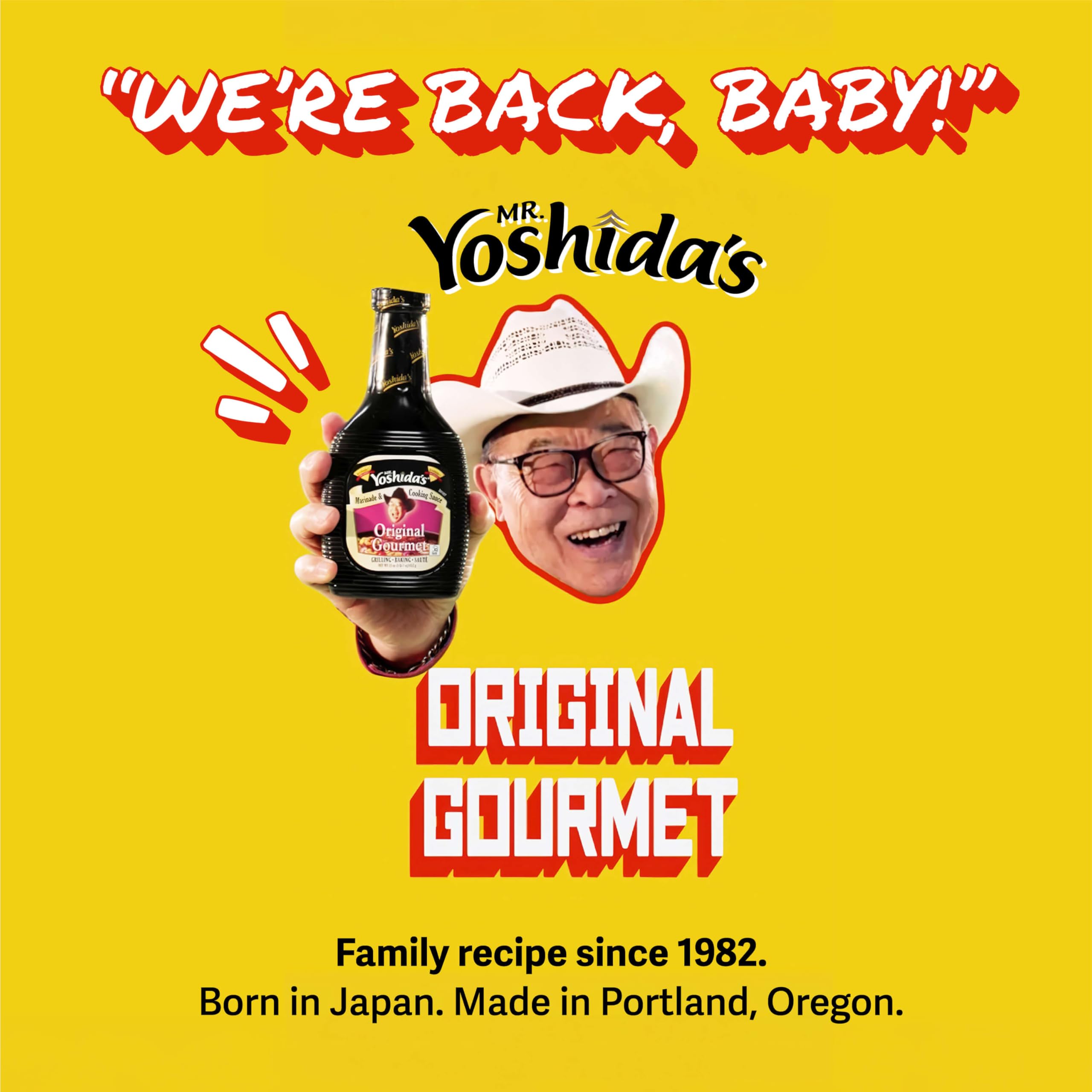 Mr. Yoshida's vertido de salsa desde la botella para dosificación limpia