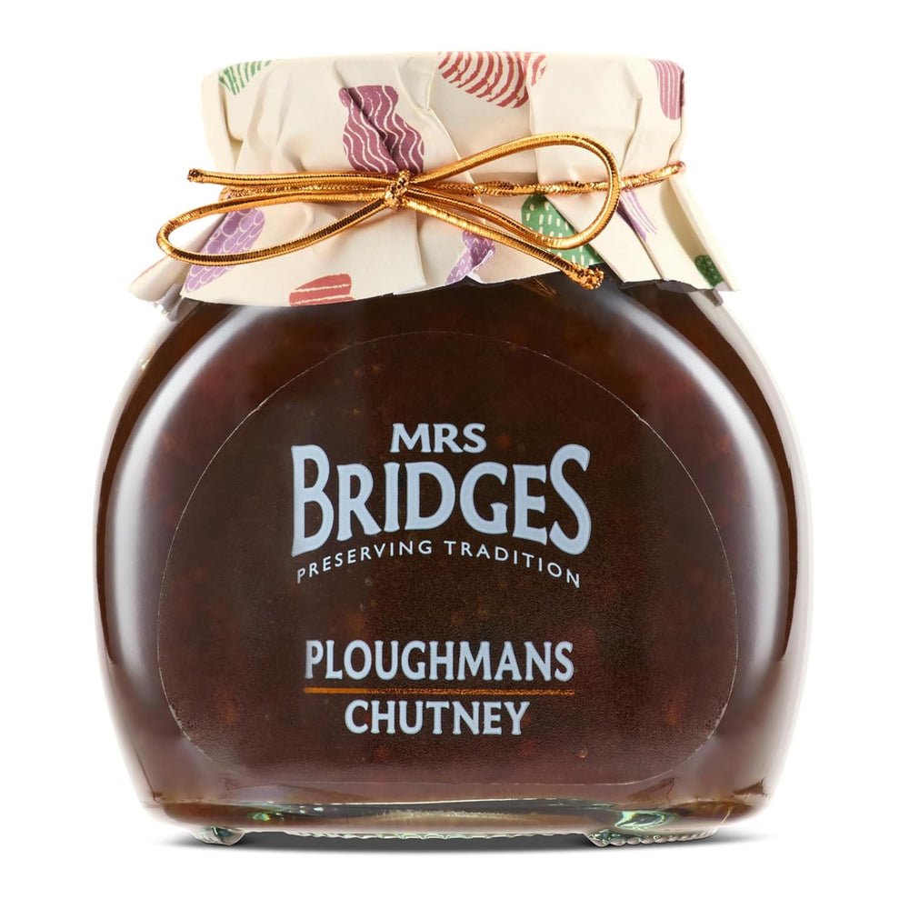 Mrs Bridges tarro frontal del chutney, presentación elegante para acompañar quesos