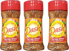 Mrs. Dash Extra Spicy frente del empaque mostrando el shaker y diseño claro, ideal para identificar el producto.
