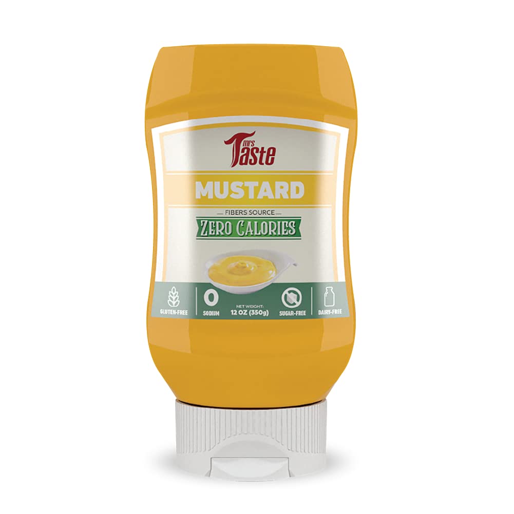 Mrs Taste mostaza frente en botella, aspecto claro y apetitoso