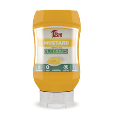 Mrs Taste mostaza frente en botella, aspecto claro y apetitoso