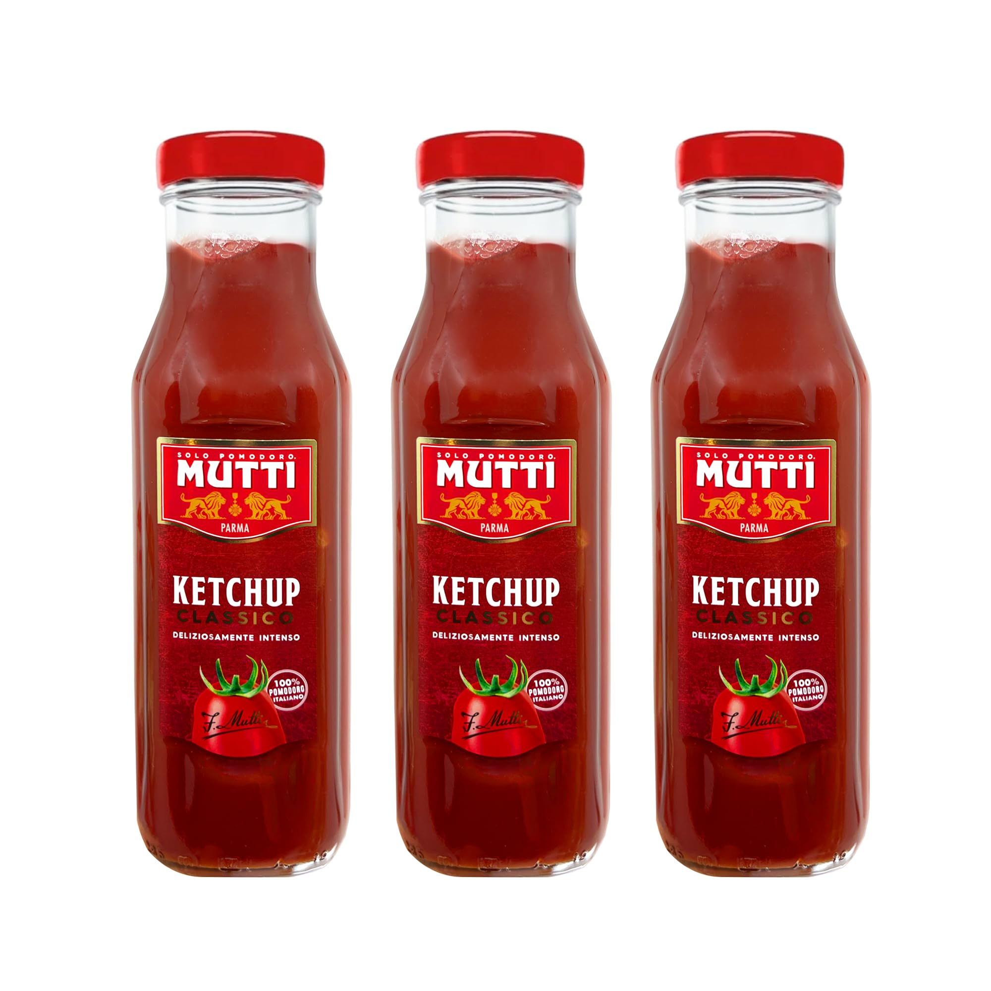 Mutti botella frontal mostrando etiqueta clara y sabor auténtico