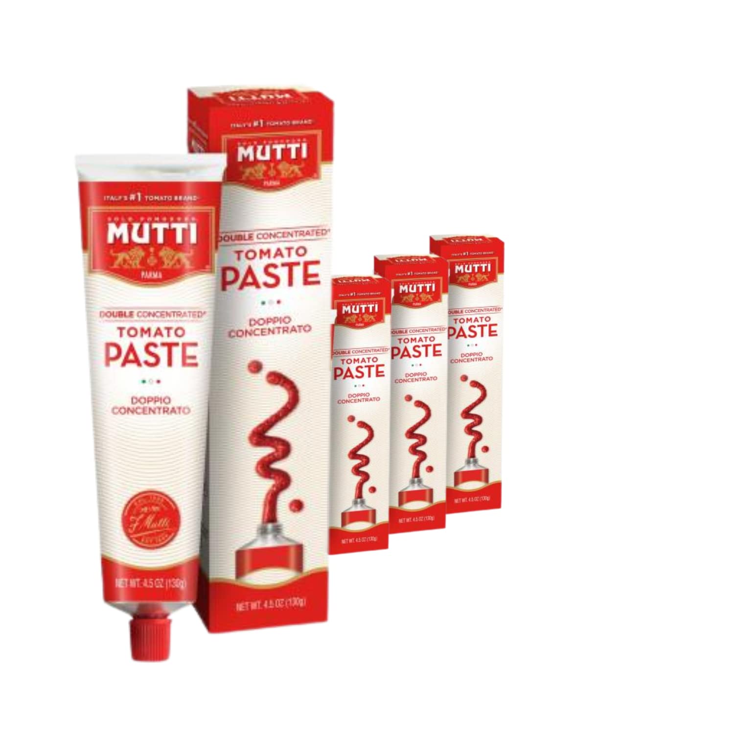 Mutti tubo frente mostrando marca y envase práctico para cocinar