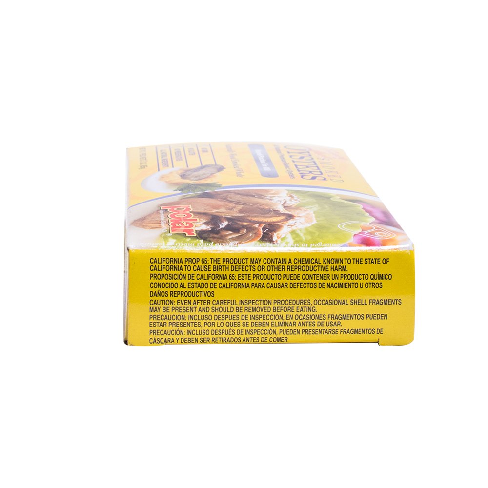 MW Polar etiqueta legible con ingredientes naturales claros