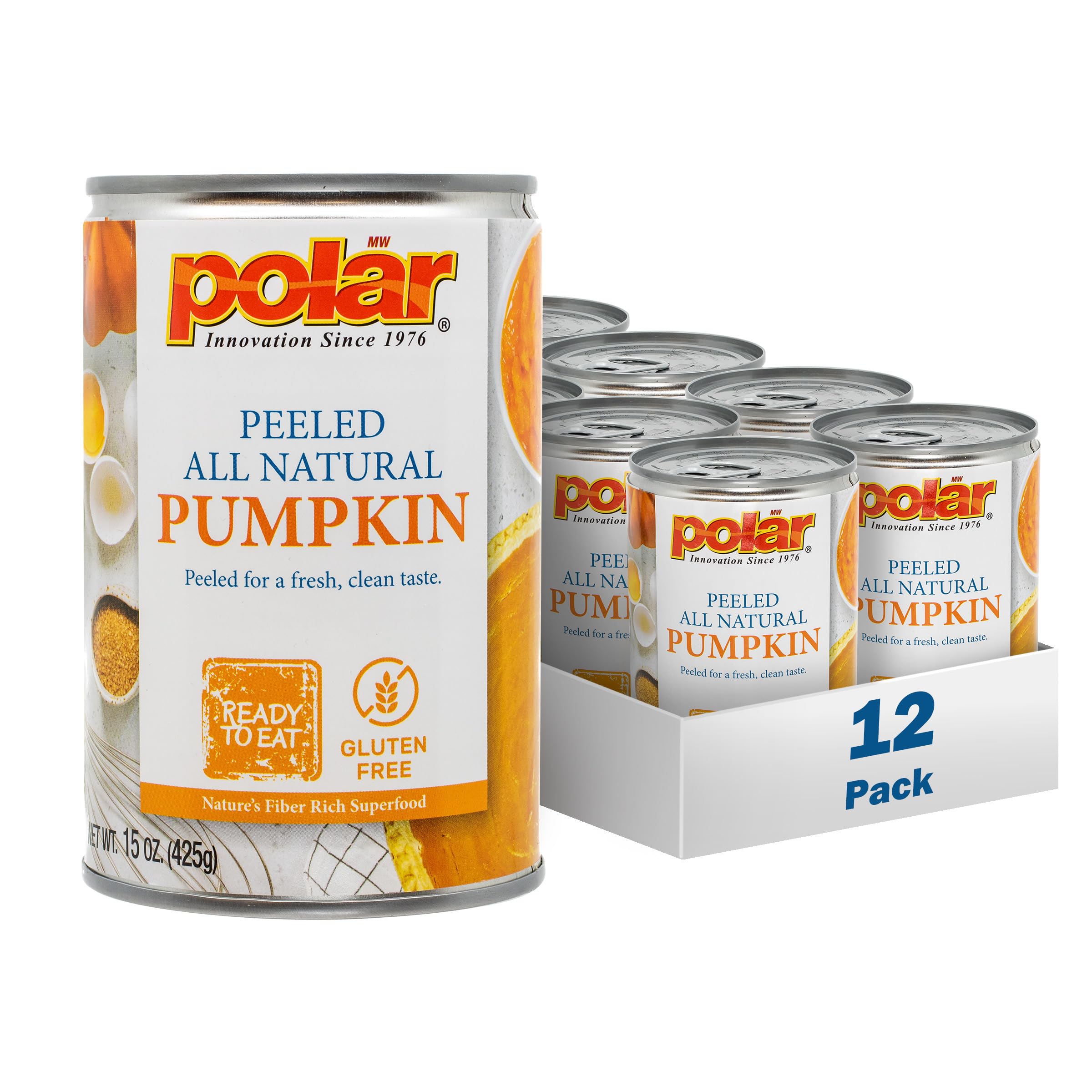 MW Polar puré usado en tarta de calabaza, listo para hornear