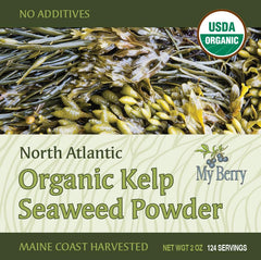 Kelp My Berry espolvoreado en sopa realzando sabor umami en preparación