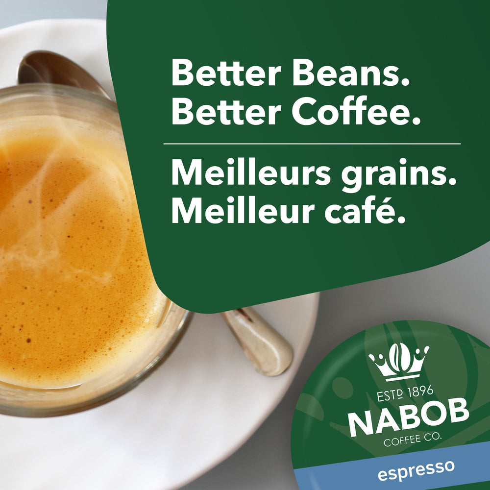 NABOB reverso del paquete con información nutricional y uso claro