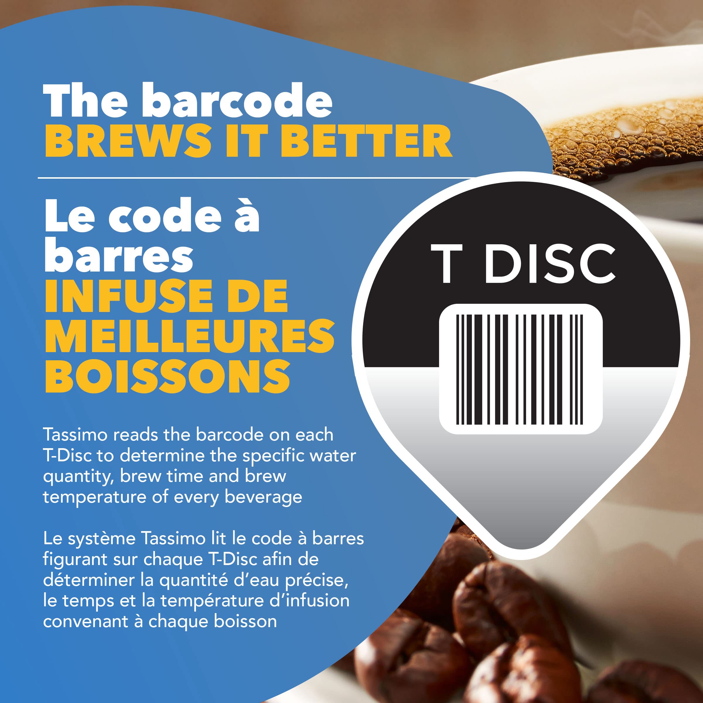 NABOB caja junto a una taza para comparar tamaño y porción