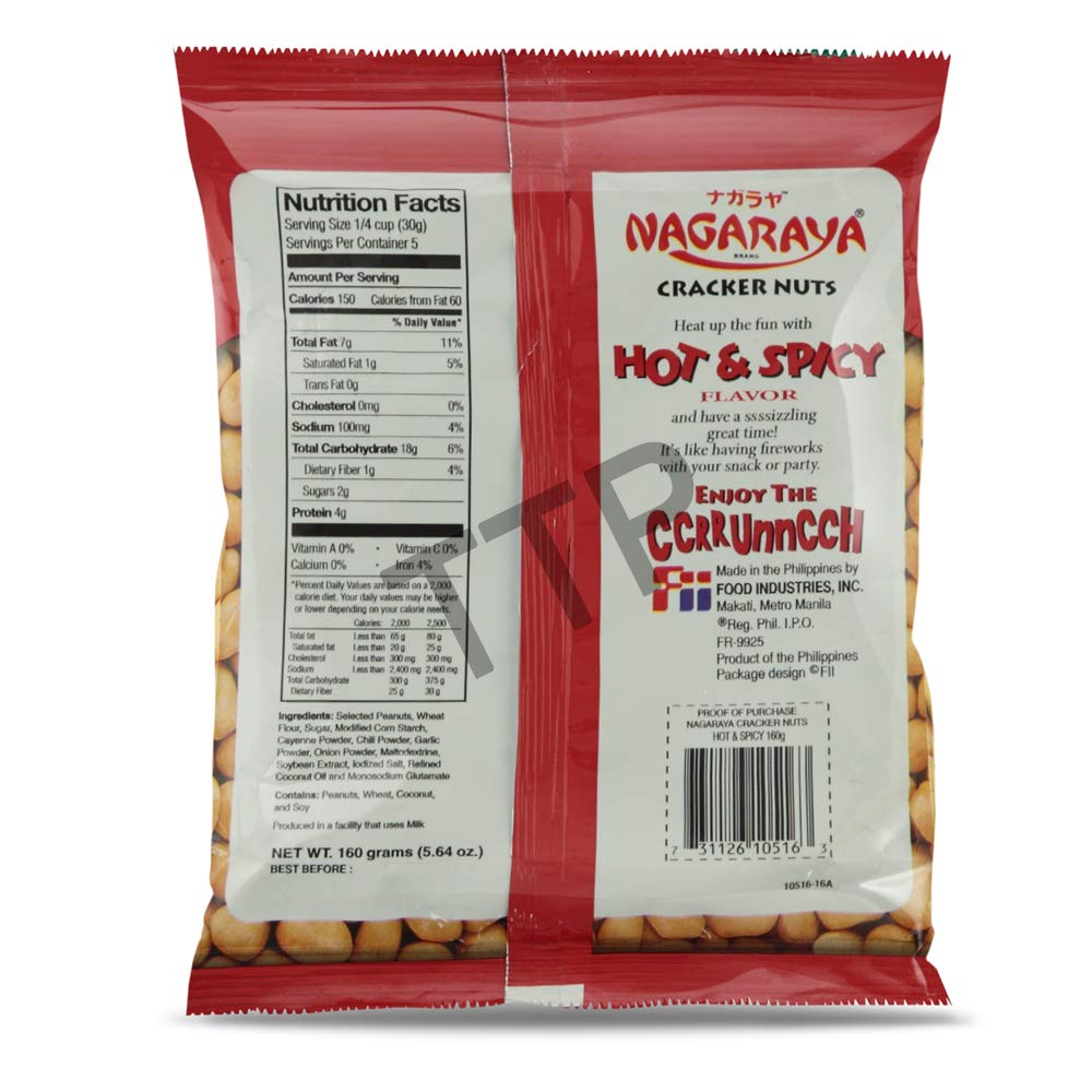 Nagaraya pack de cinco bolsas colocado plano, ideal para reposición y fiestas