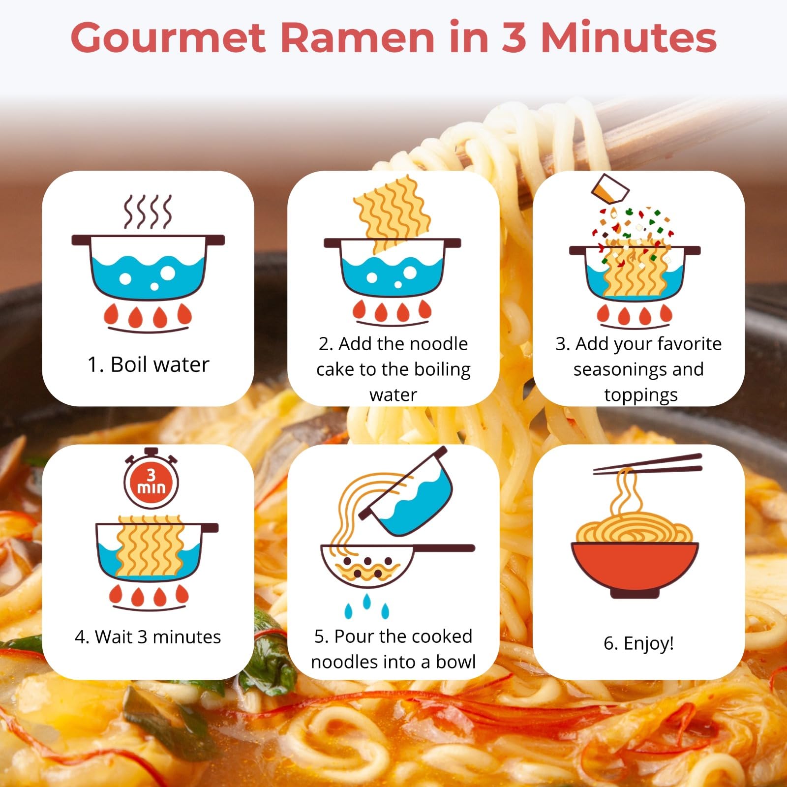 Nahasahr persona en oficina disfrutando ramen rápido y nutritivo