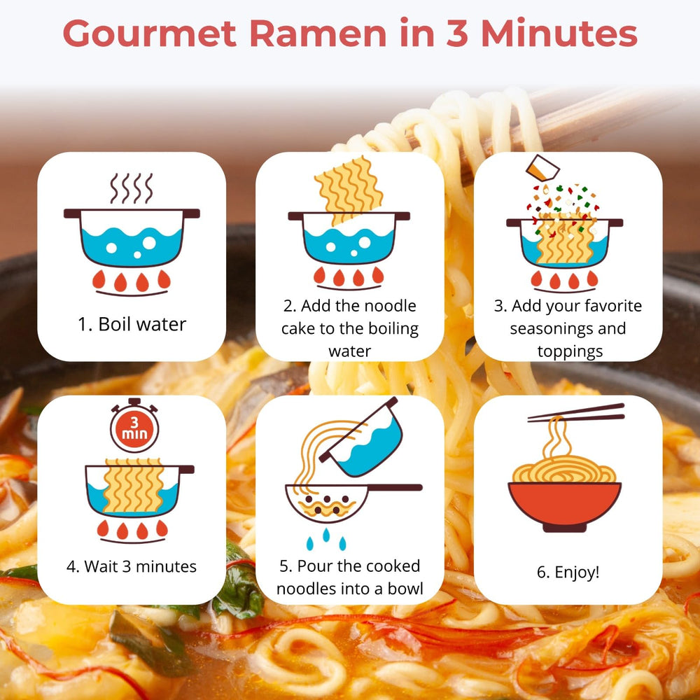 Nahasahr persona en oficina disfrutando ramen rápido y nutritivo