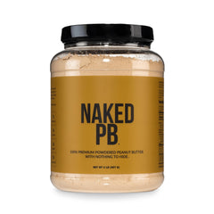 NAKED PB envase frontal de 2 lb mostrando etiqueta clara y beneficio sin aditivos