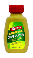 Nance's botella frontal mostrando etiqueta y beneficio de sabor intenso