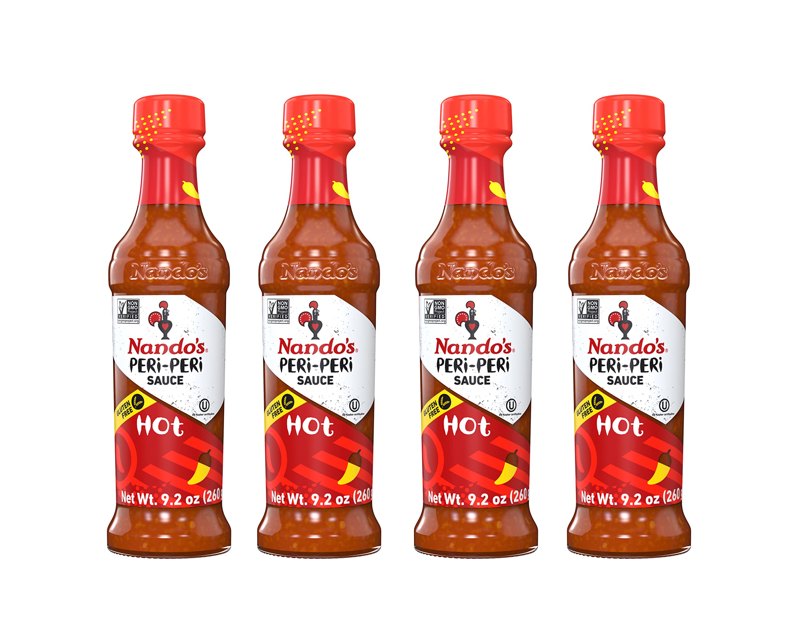Nando's botella frontal mostrando etiqueta y beneficio sabor intenso