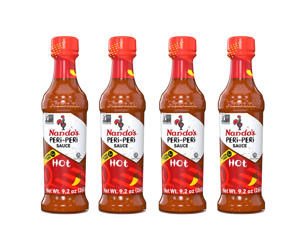 Nando's botella frontal mostrando etiqueta y beneficio sabor intenso