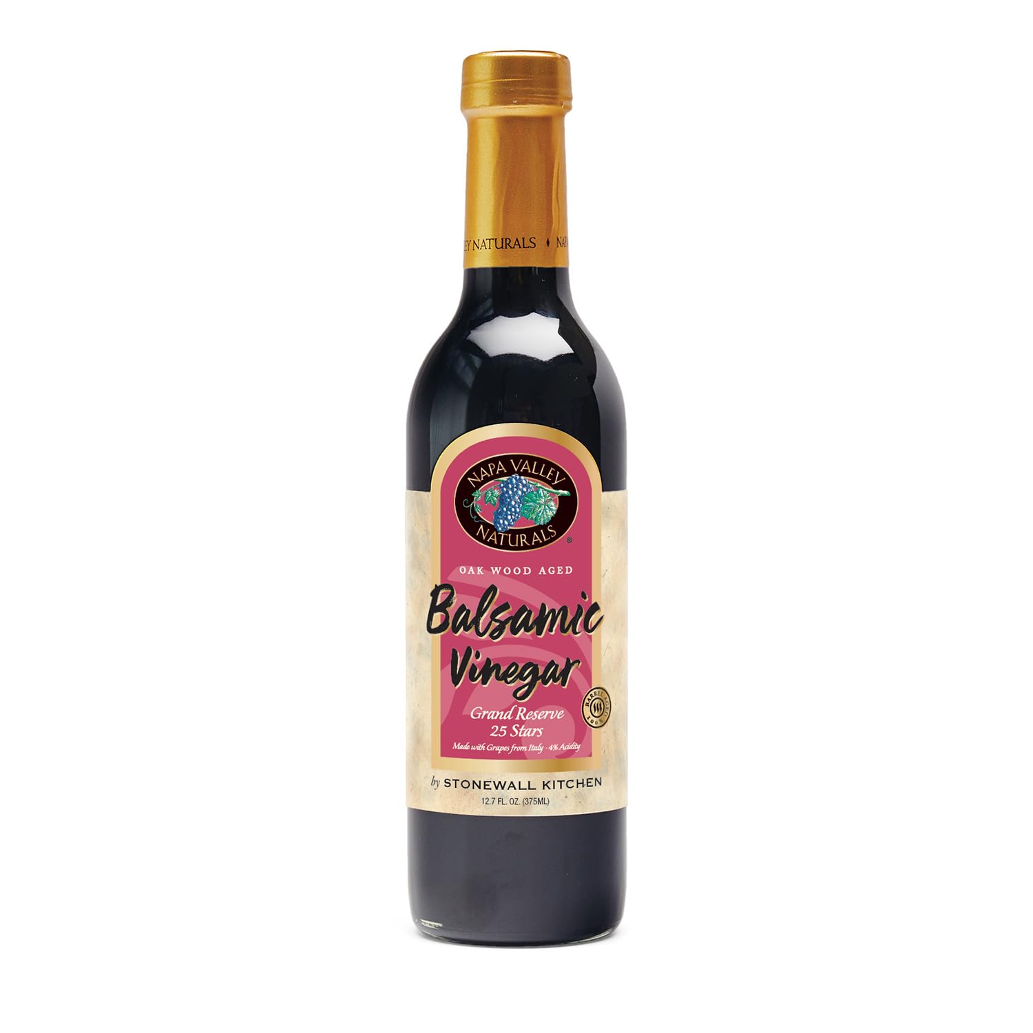 Napa Valley Naturals botella frontal elegante que destaca diseño y uso en mesa