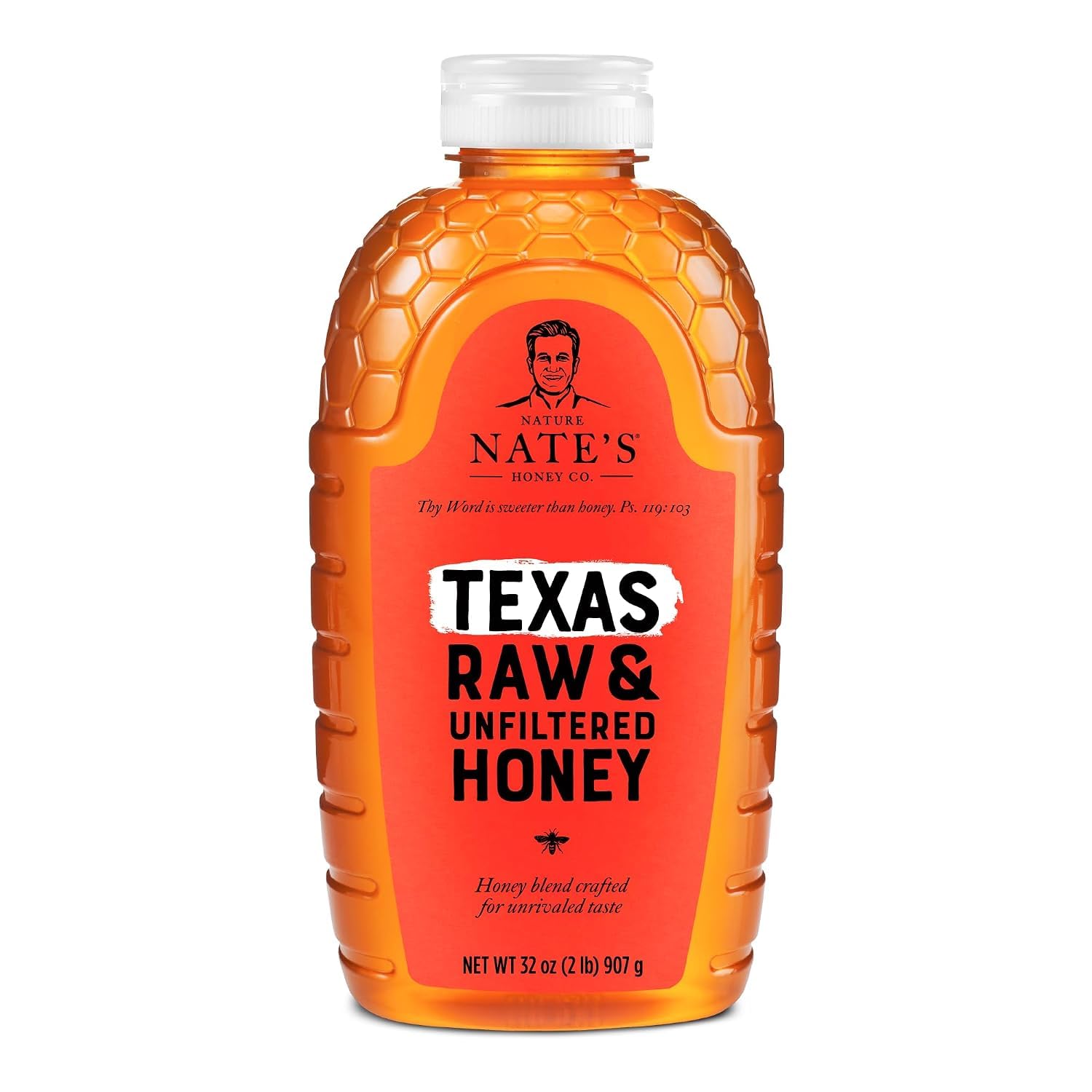 Nate's Honey boquilla squeeze cerrada evita derrames y mantiene frescura