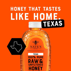 Nate's Honey vertiendo miel en taza de té para endulzar naturalmente