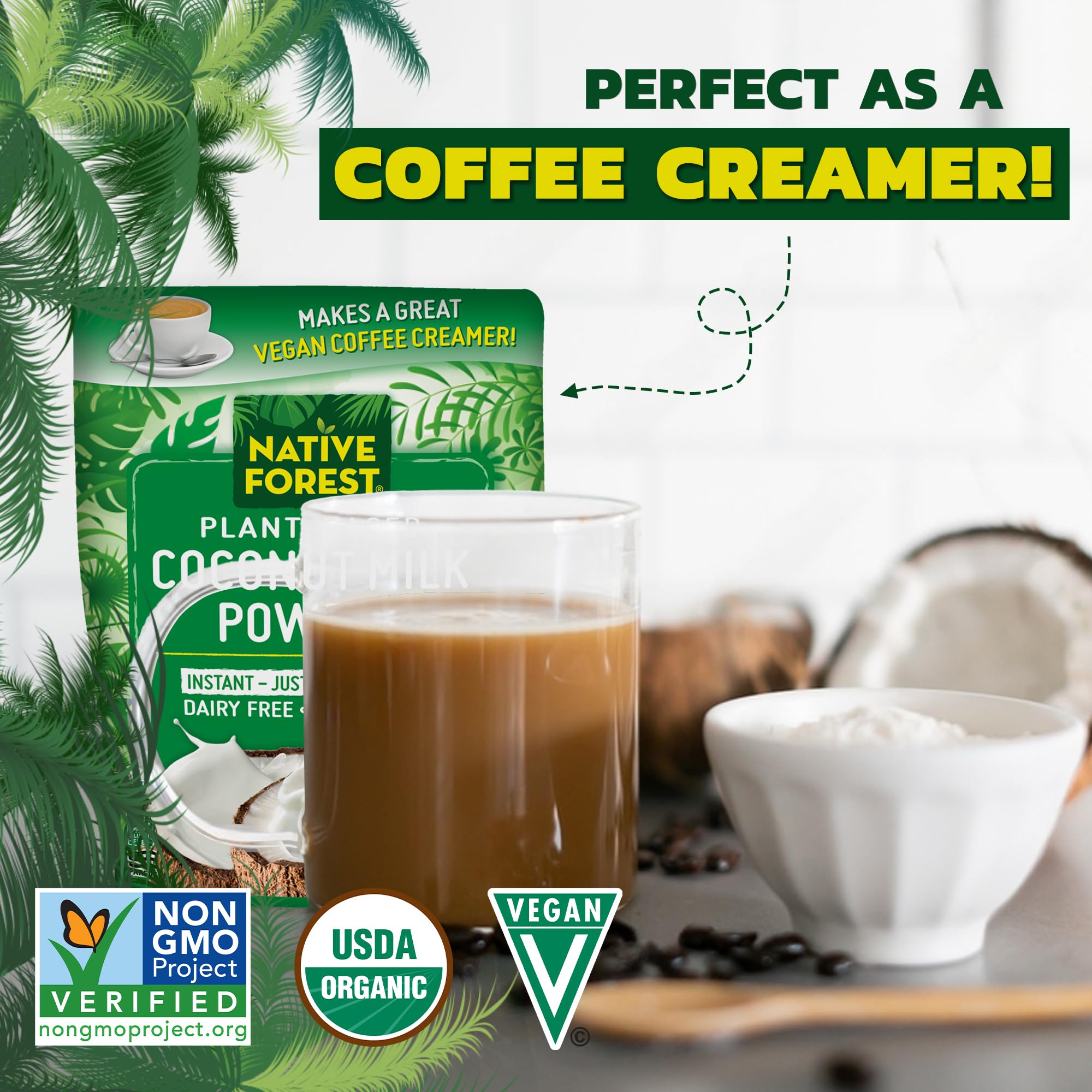 Native Forest polvo reconstituido en taza cremosidad lista para usar