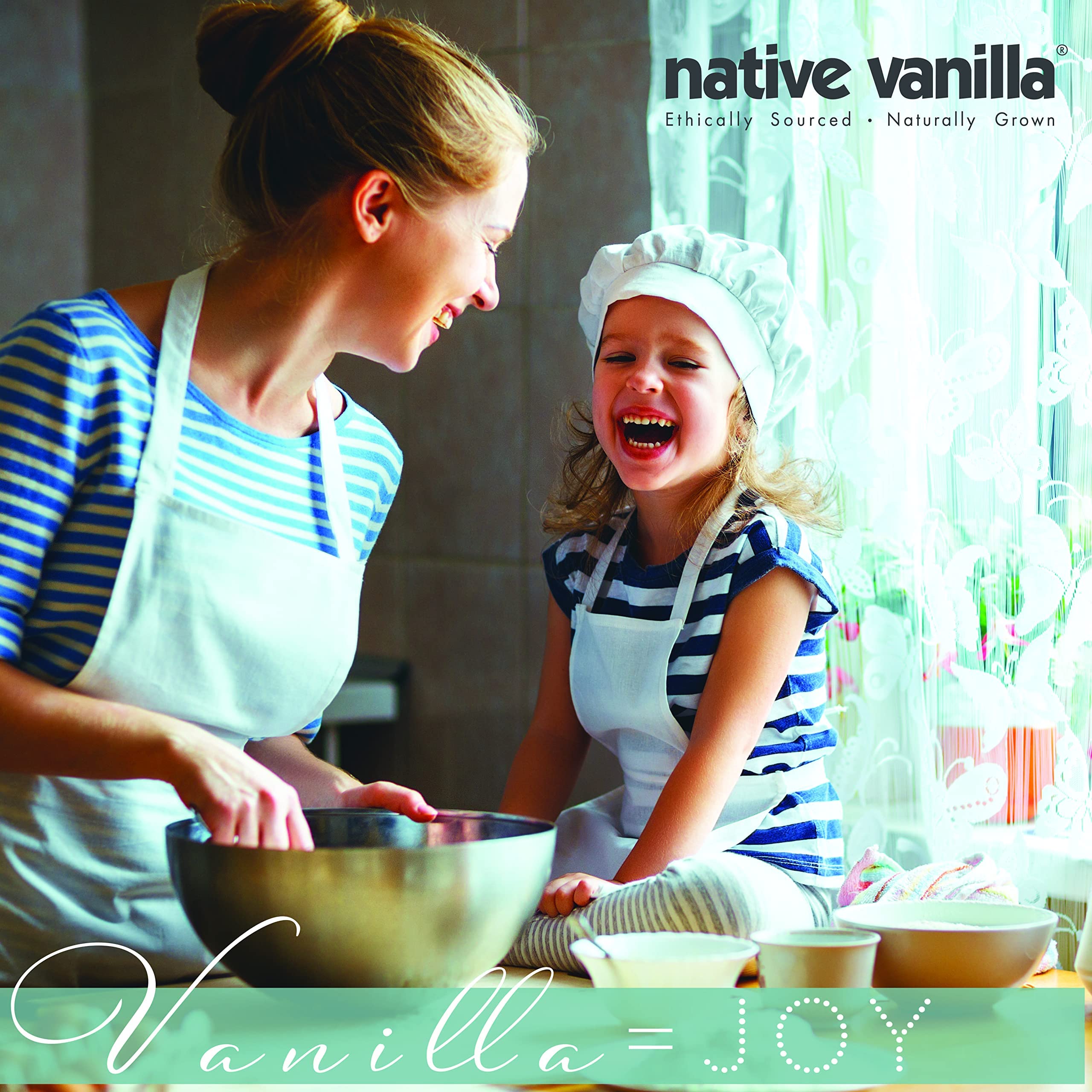 Native Vanilla usado en una masa de pastel casero, añade aroma auténtico y persistente