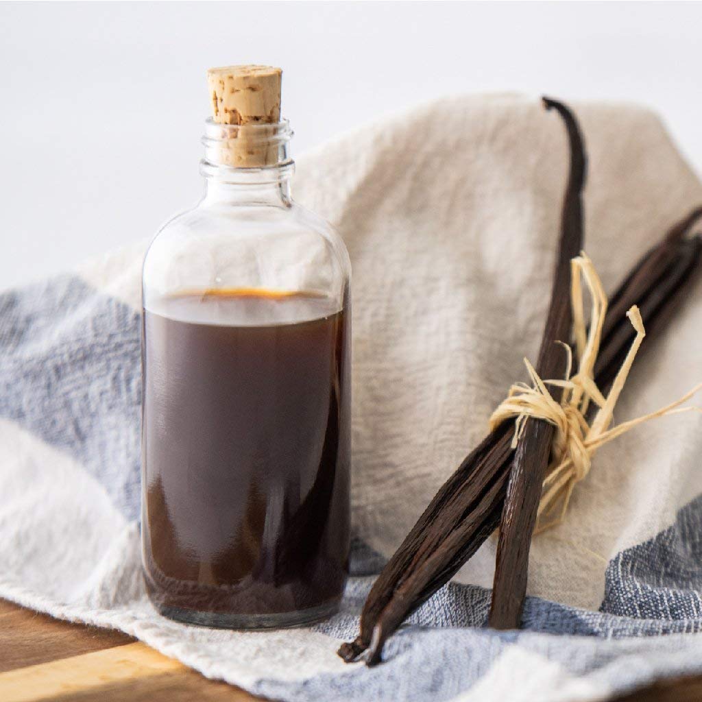 Native Vanilla etiqueta destacando información vegana y sin gluten