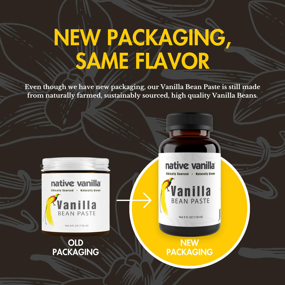 Native Vanilla detalle de textura con motas de vaina que realzan postres
