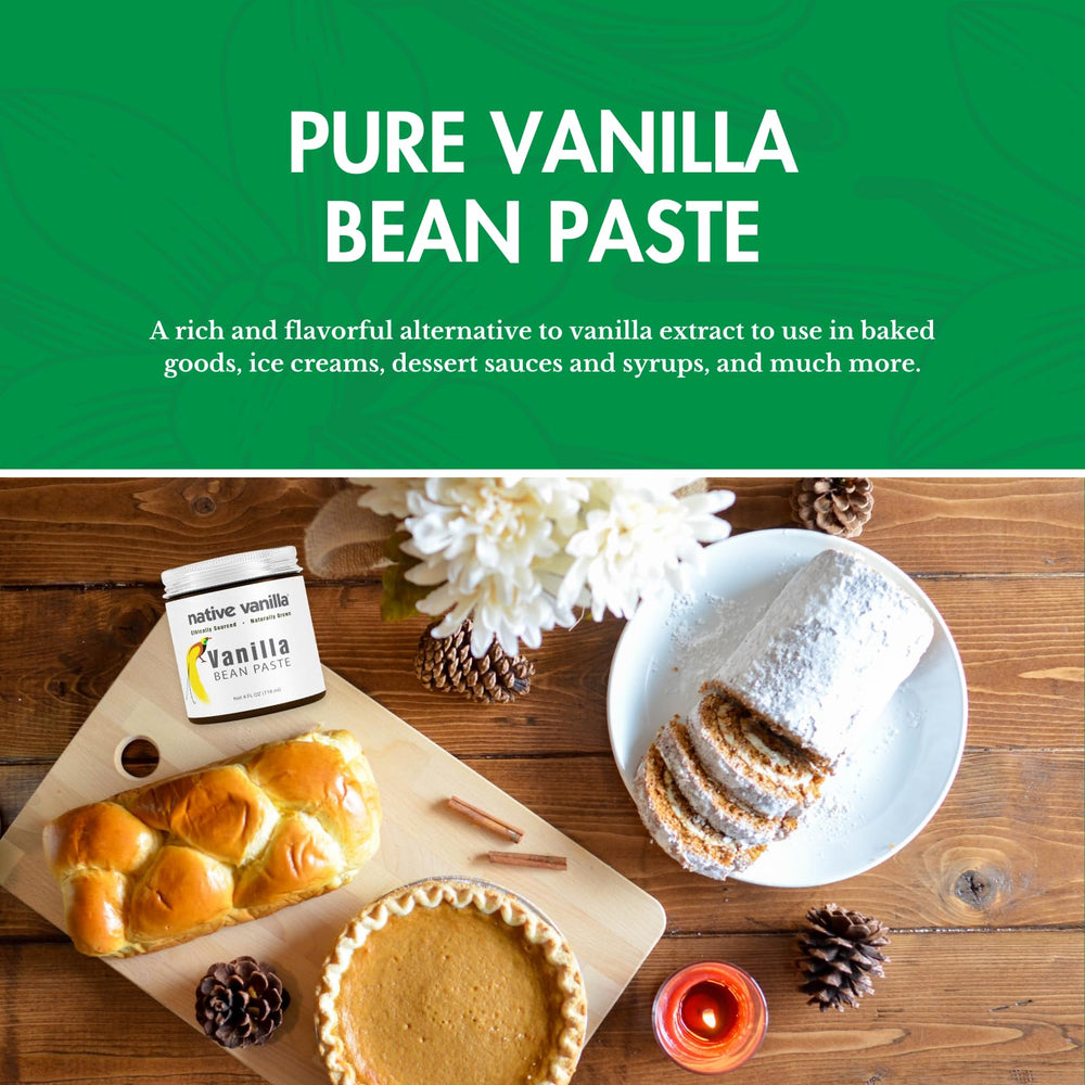 Native Vanilla detalle de motas de vainilla en la pasta, aporta textura y apariencia gourmet