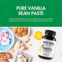 Native Vanilla pasta usada en helado aportando aroma natural