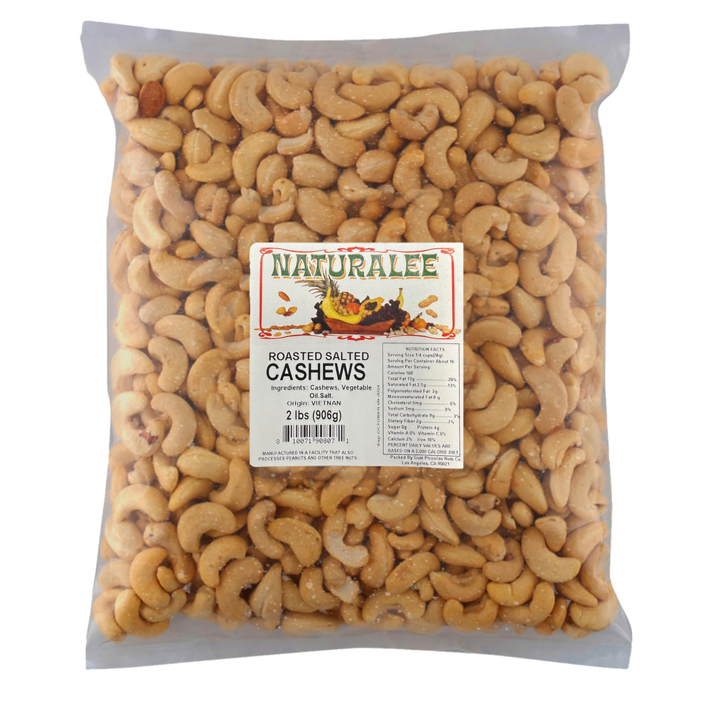Naturalee anacardos frente del empaque mostrando cantidad y marca