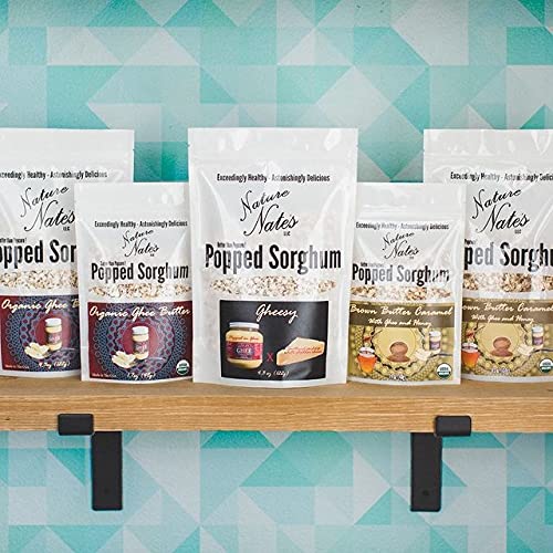 Nature Nate’s bol con popped sorghum listo para comer como snack saludable
