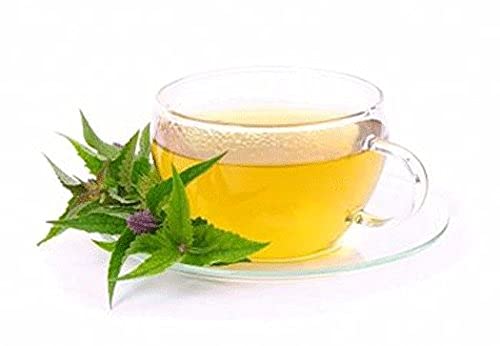 Nature Tea hyssop etiqueta y contenido que indica producto 100% natural