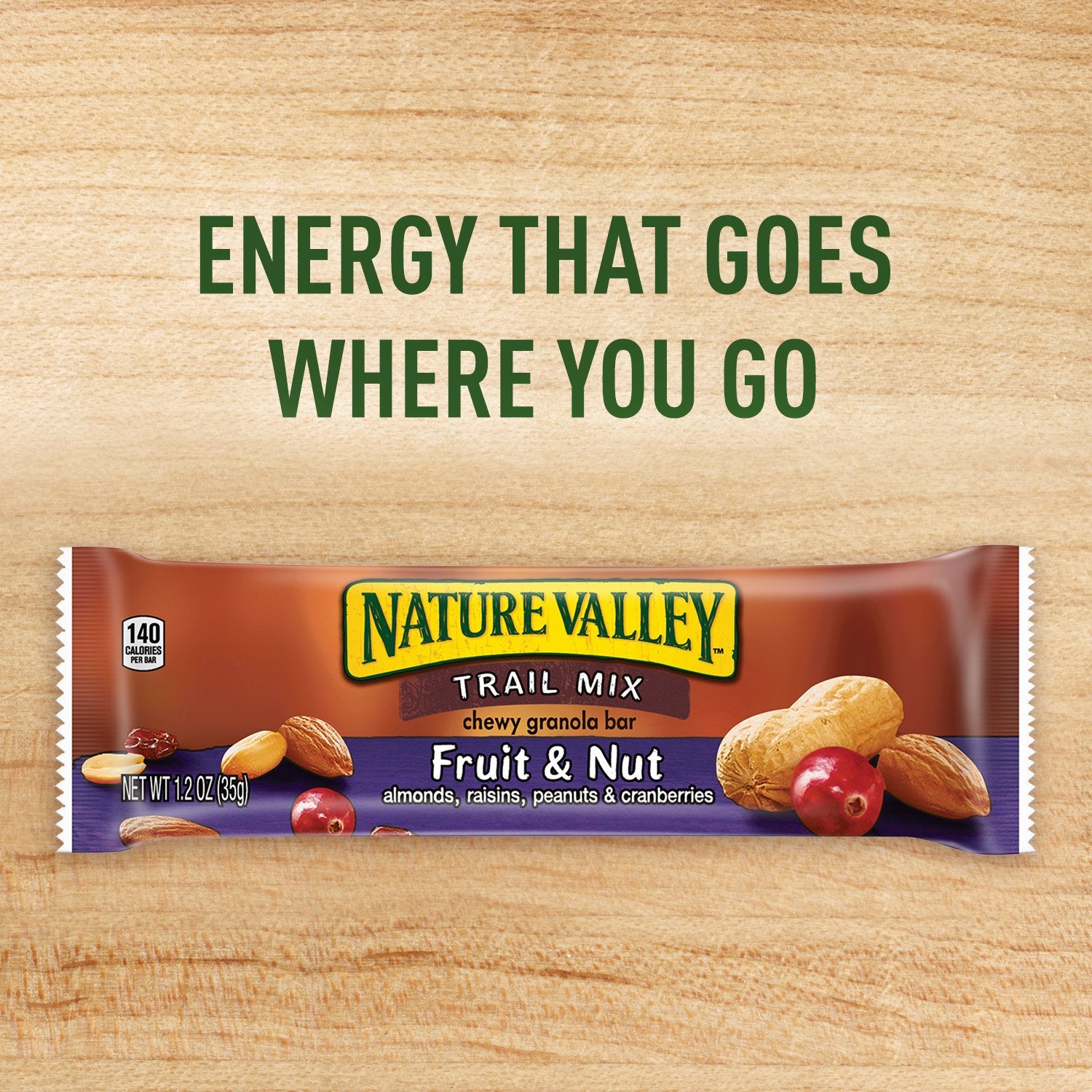 Nature Valley arándanos y pasas deshidratadas que suman sabor natural
