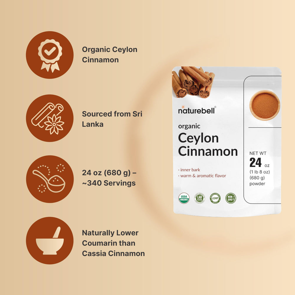 NatureBell palitos de canela de Sri Lanka que prueban el origen auténtico