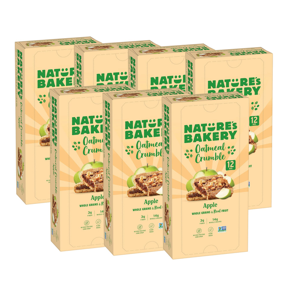 Nature's Bakery frente del paquete mostrando diseño y cantidad ideal para almacenamiento