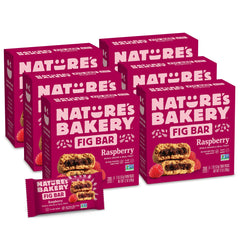 Nature's Bakery frontal de la caja mostrando 36 unidades y beneficios nutritivos