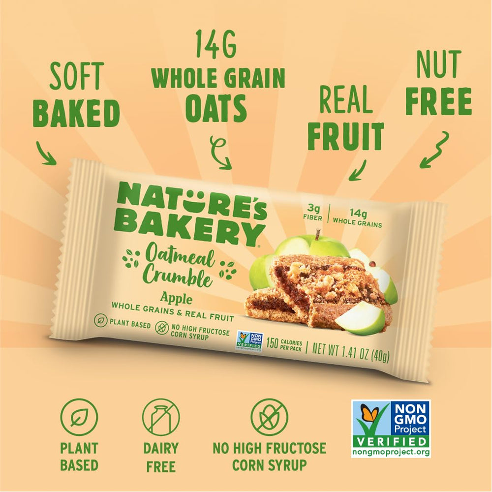 Nature's Bakery barra dentro de una mochila lista para viaje, práctica y durable