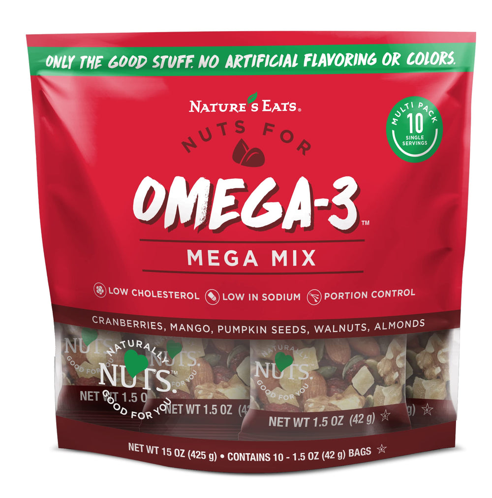 Nature's Eats frente del paquete mostrando tamaño 15 oz y control de porciones